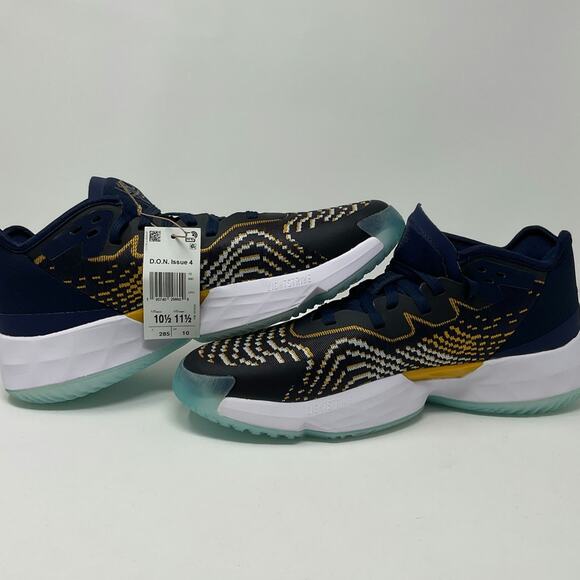 Adidas D.O.N. Issue 4 Utah Jazz Basketball Shoes Men Size 10.5 GY6504 NEW NWT - Picture 2 of 10